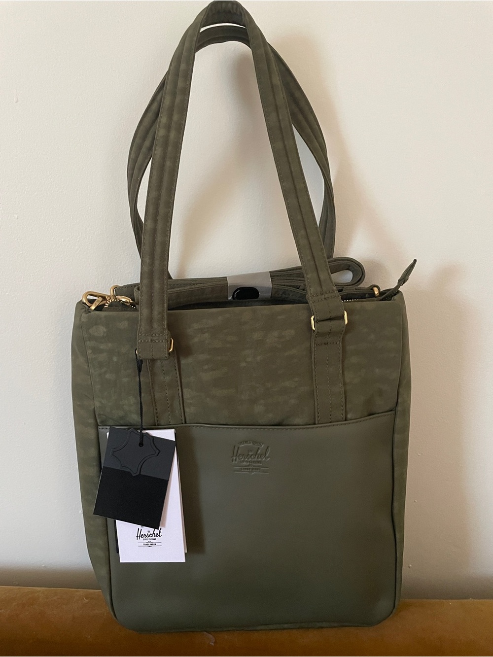 Herschel Supply Company Ivy Green Tote with Front Pocket